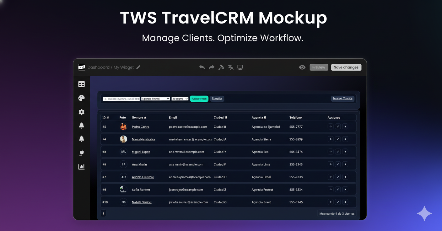 Booking widgets & filtros